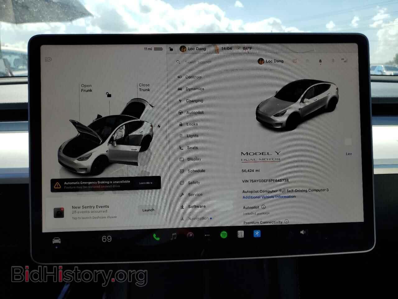 2023 TESLA MODEL Y - VIN: 7SAYGDEF8PF645738 - Фото 9