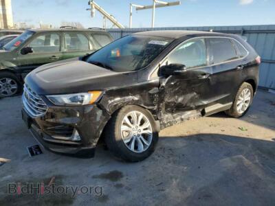 2022 Ford EDGE Titanium, black — VIN 2FMPK4K92NBA16357, Copart