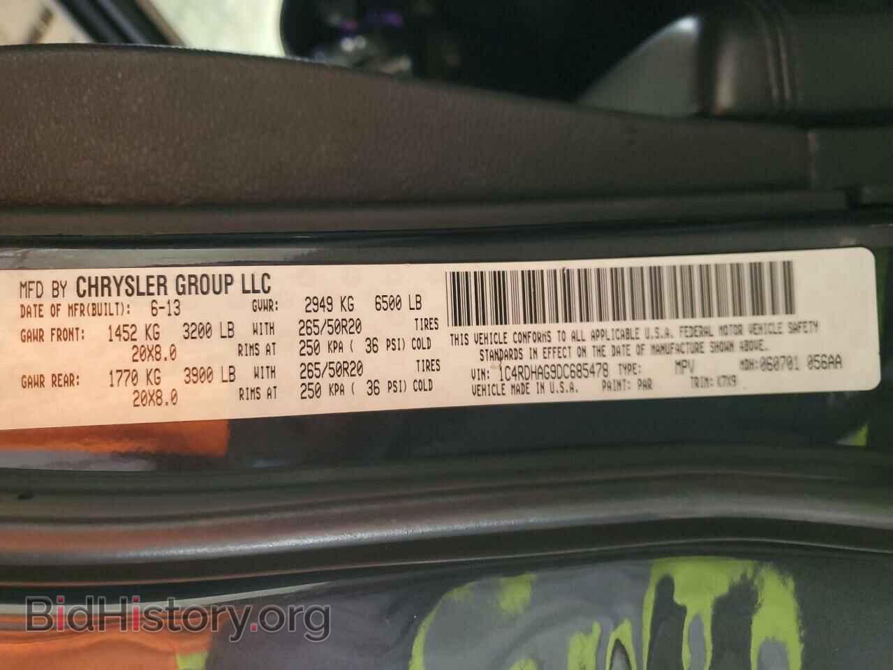 2013 DODGE DURANGO - VIN: 1C4RDHAG9DC685478 - Photo 12