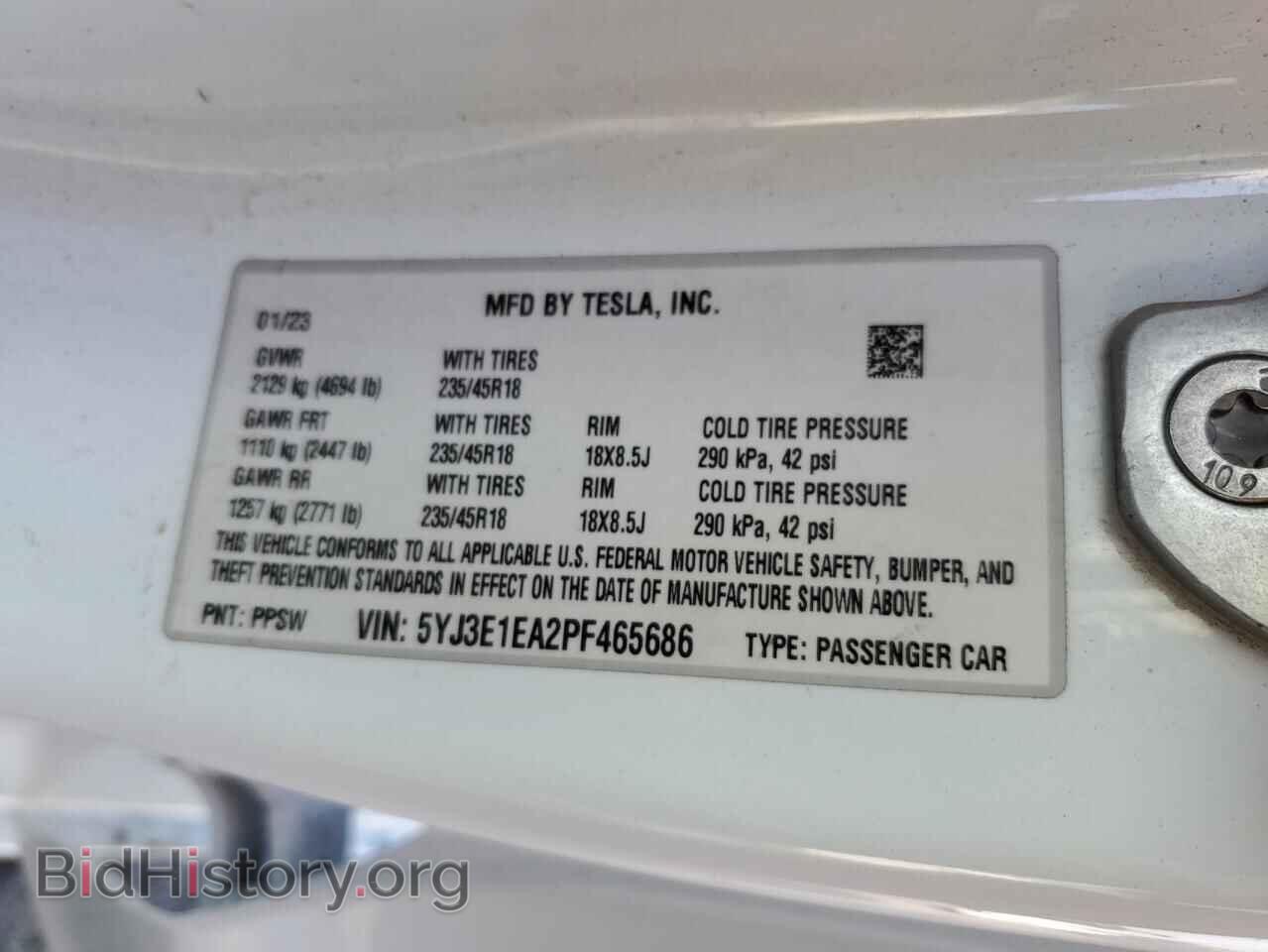2023 TESLA MODEL 3 - VIN: 5YJ3E1EA2PF465686 - Photo 12