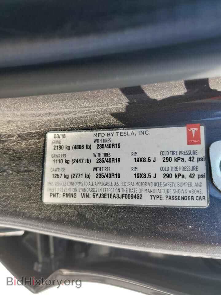 2018 TESLA MODEL 3 - VIN: 5YJ3E1EA3JF009462 - Фото 12