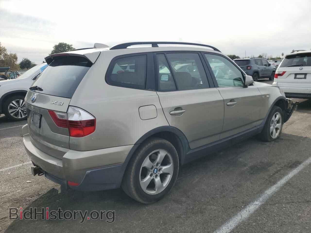 2007 BMW X3 - VIN: WBXPC93477WF18614 - Фото 3