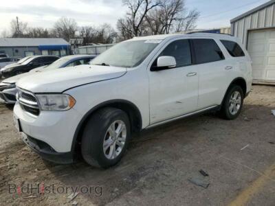 2013 Dodge DURANGO Crew, white — VIN 1C4RDJDG4DC535782, Copart