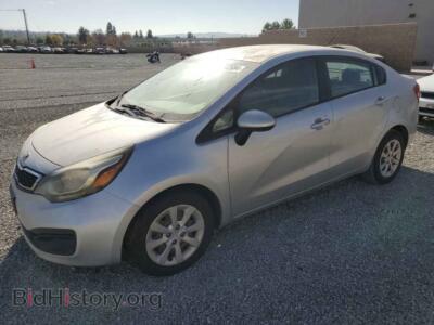 2013 Kia RIO EX, silver — VIN KNADN4A35D6283904, Copart