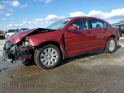 2013 Chrysler 200 LX, red — VIN 1C3CCBAB6DN588712, Copart