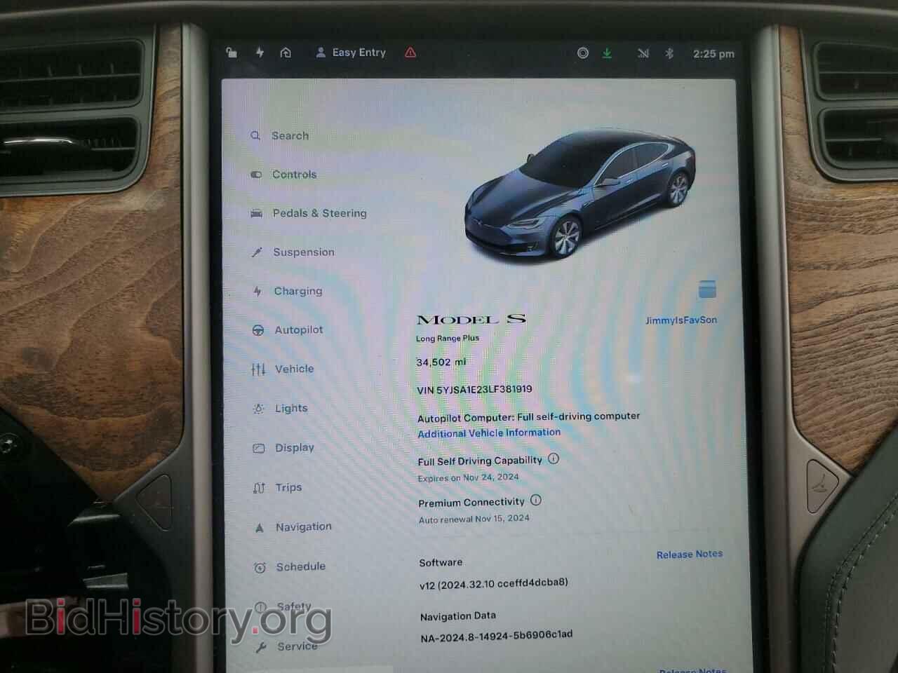 2020 TESLA MODEL S - VIN: 5YJSA1E23LF381919 - Photo 9