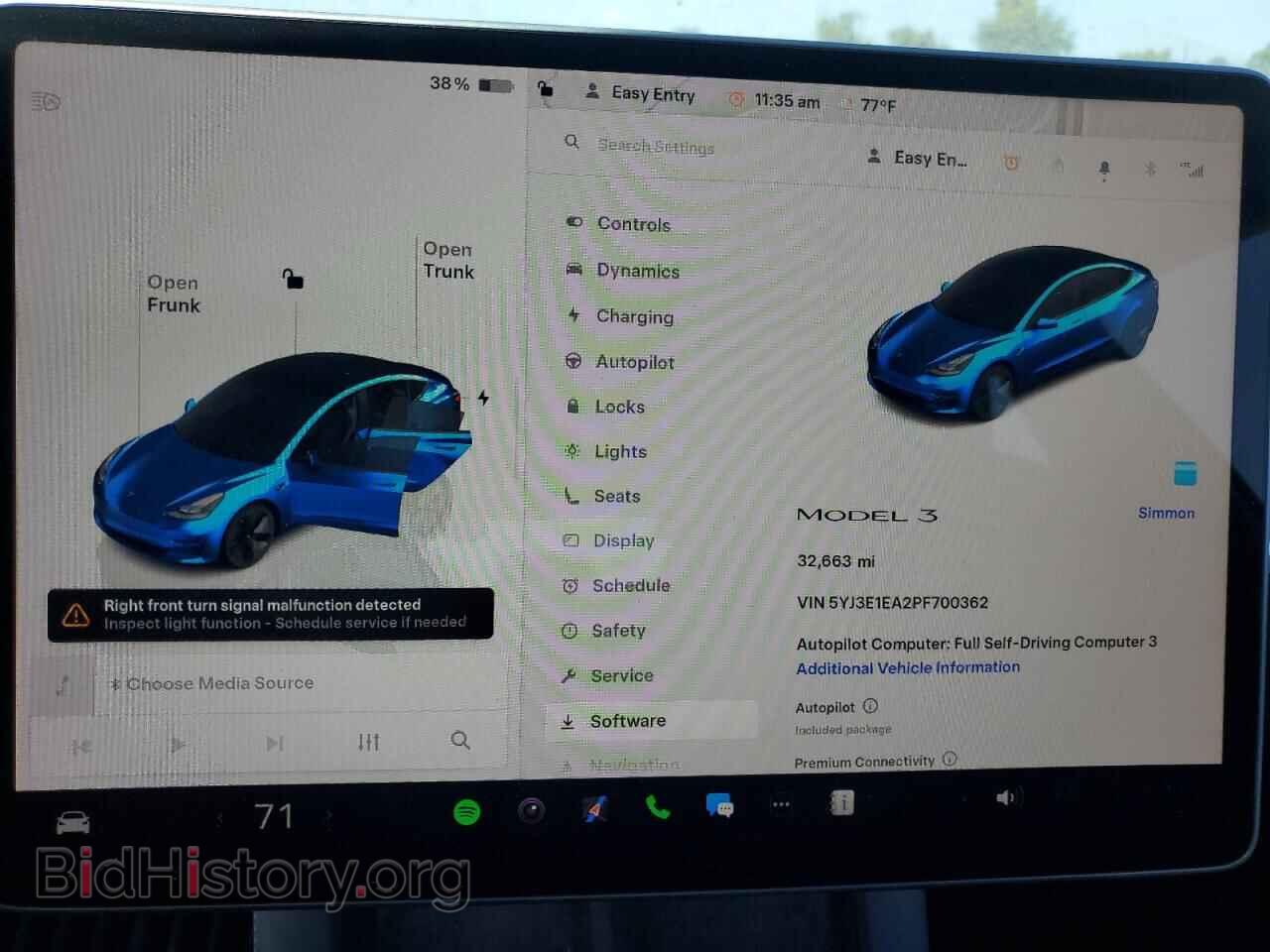 2023 TESLA MODEL 3 - VIN: 5YJ3E1EA2PF700362 - Photo 9