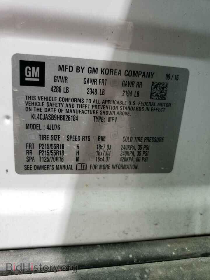 2017 BUICK ENCORE - VIN: KL4CJASB9HB026184 - Фото 12