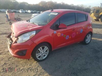 2014 Chevrolet SPARK 1LT, красный — VIN KL8CD6S90EC459169, Copart