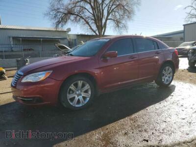 2012 Chrysler 200 Touring, бордовый — VIN 1C3CCBBB7CN176263, Copart