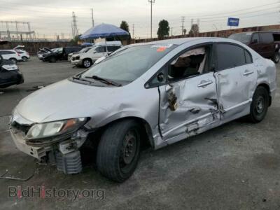 2009 Honda CIVIC LX, серебристый — VIN 19XFA16519E034582, Copart