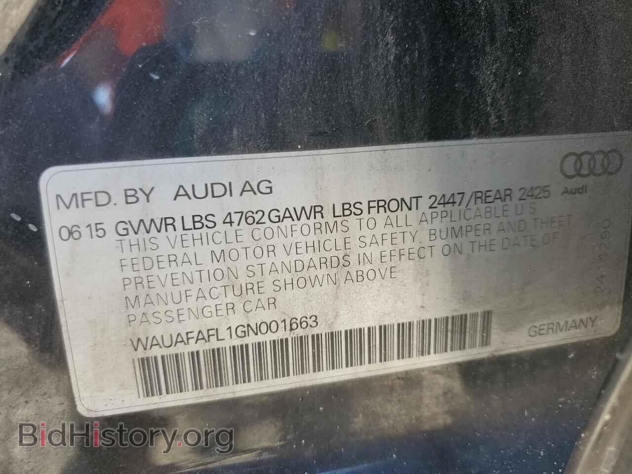 2016 AUDI A4 - VIN: WAUAFAFL1GN001663 - Photo 13