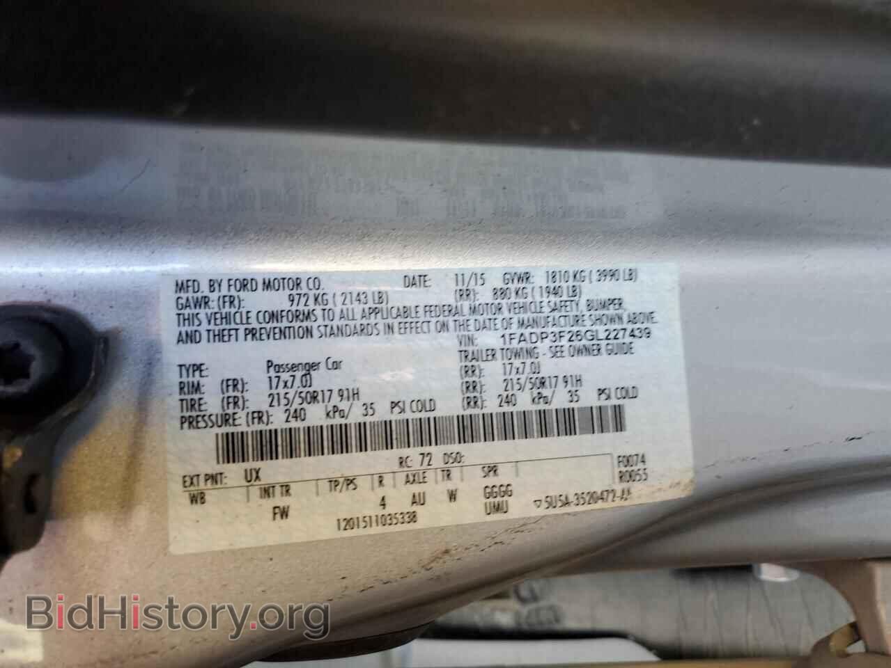2016 FORD FOCUS - VIN: 1FADP3F26GL227439 - Photo 12