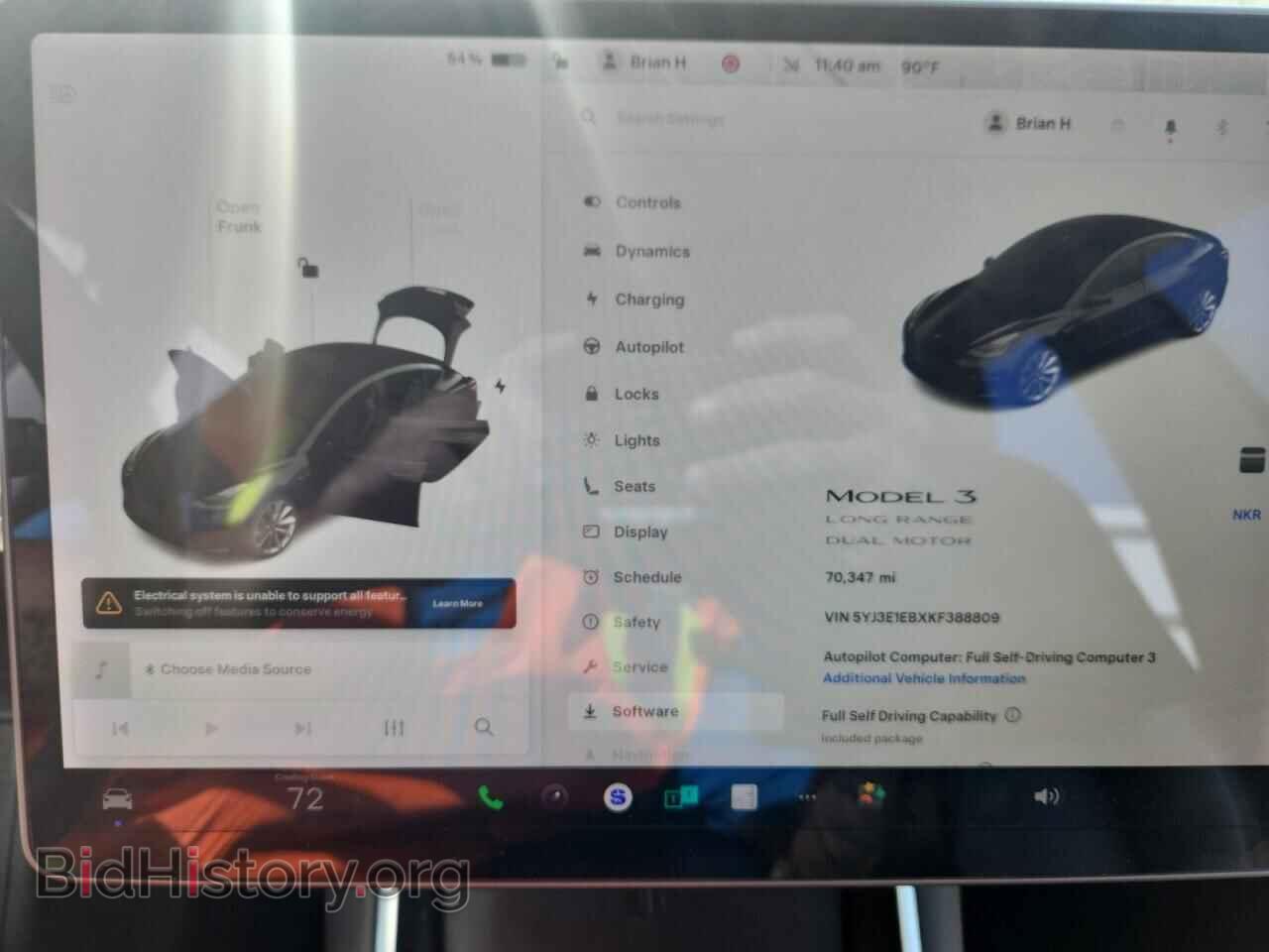 2019 TESLA MODEL 3 - VIN: 5YJ3E1EBXKF388809 - Photo 9