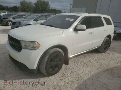 2012 Dodge DURANGO Crew, white — VIN 1C4RDJDG6CC321097, Copart