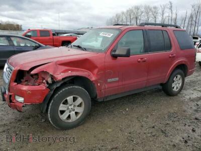 2008 Ford EXPLORER XLT, красный — VIN 1FMEU63E48UA03889, Copart