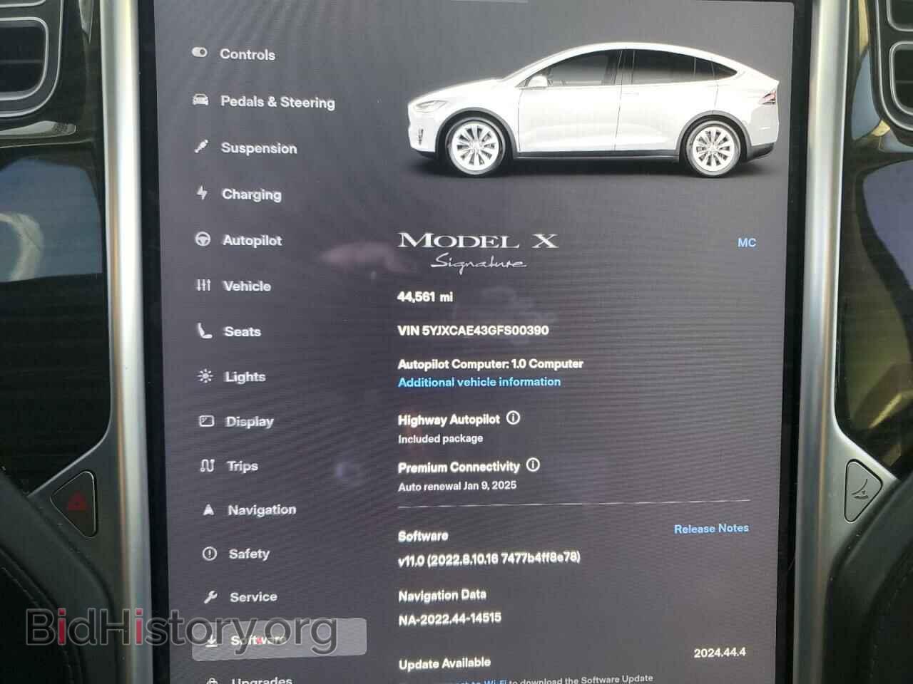 2016 TESLA MODEL X - VIN: 5YJXCAE43GFS00390 - Photo 9
