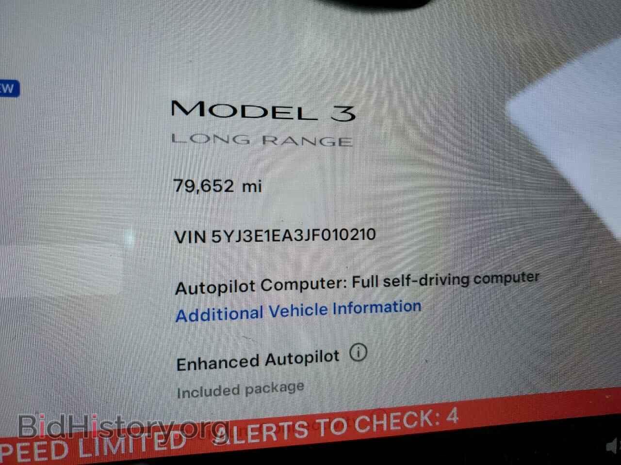 2018 TESLA MODEL 3 - VIN: 5YJ3E1EA3JF010210 - Photo 9