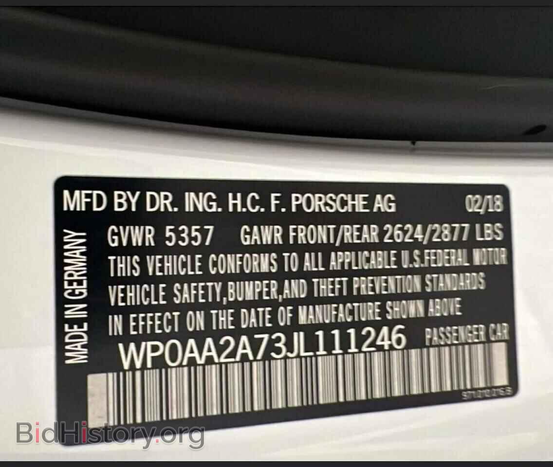 2018 PORSCHE PANAMERA - VIN: WP0AA2A73JL111246 - Фото 10