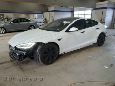 2021 Tesla MODEL S, white — VIN 5YJSA1E58MF452799, Copart