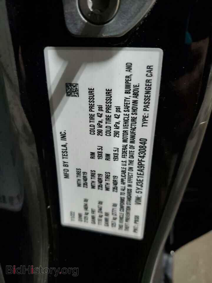 2023 TESLA MODEL 3 - VIN: 5YJ3E1EA9PF430840 - Фото 12