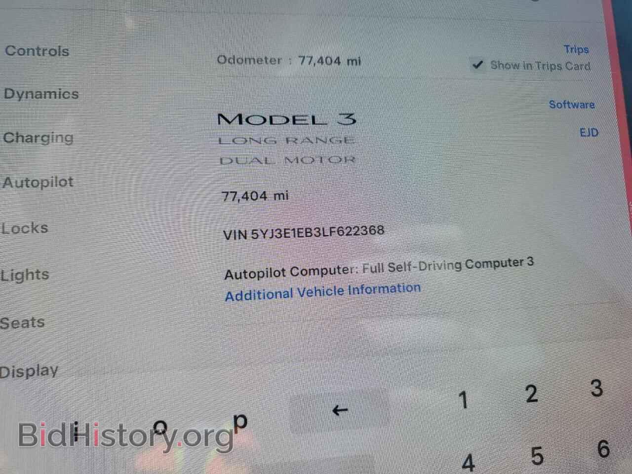 2020 TESLA MODEL 3 - VIN: 5YJ3E1EB3LF622368 - Photo 9