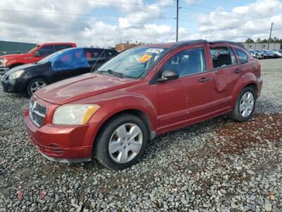 2007 Dodge CALIBER SXT, red — VIN 1B3HB48B87D336896, Copart