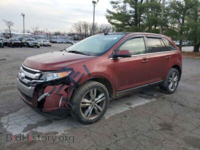 2014 Ford EDGE Limited, burgundy — VIN 2FMDK4KC2EBA04076, Copart