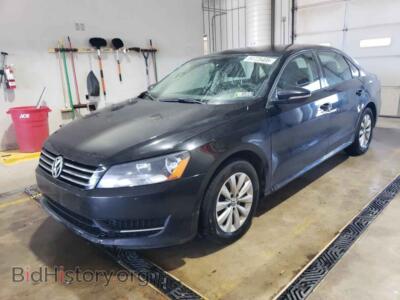 2012 Volkswagen PASSAT S, black — VIN 1VWAP7A32CC098627, Copart