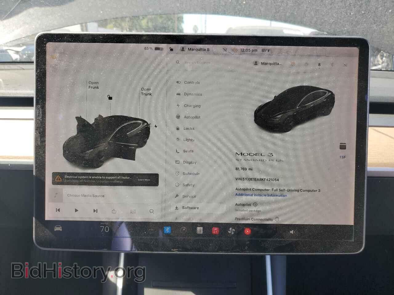 2019 TESLA MODEL 3 - VIN: 5YJ3E1EA8KF421054 - Photo 9