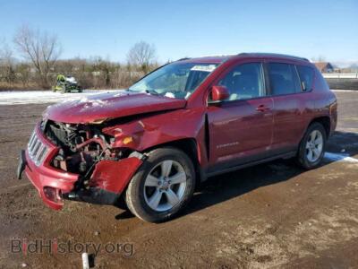 2014 Jeep COMPASS LATITUDE, темно-бордовый — VIN 1C4NJDEB7ED631803, Copart