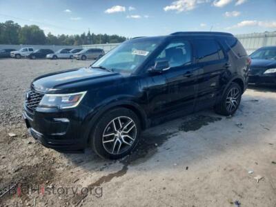 2018 Ford EXPLORER Sport, черный — VIN 1FM5K8GT6JGB64064, Copart
