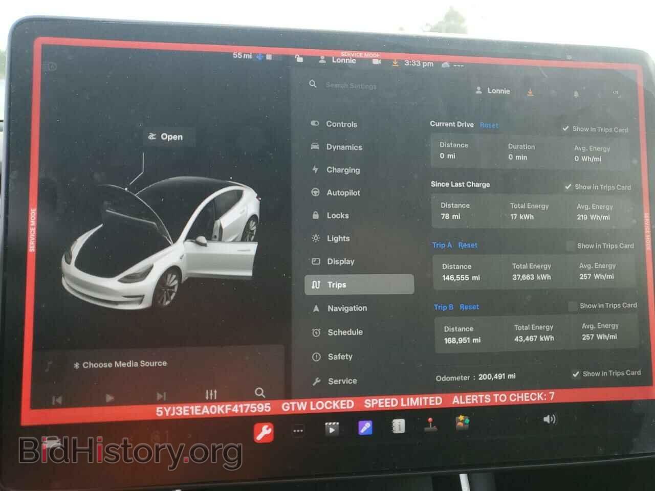 2019 TESLA MODEL 3 - VIN: 5YJ3E1EA0KF417595 - Фото 9