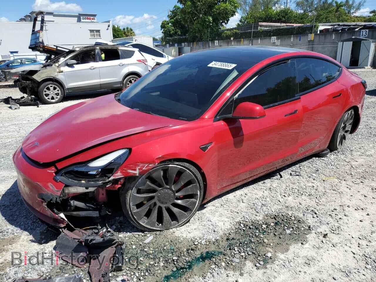 Photo 5YJ3E1EC8NF128633 - TESLA MODEL 3 2022