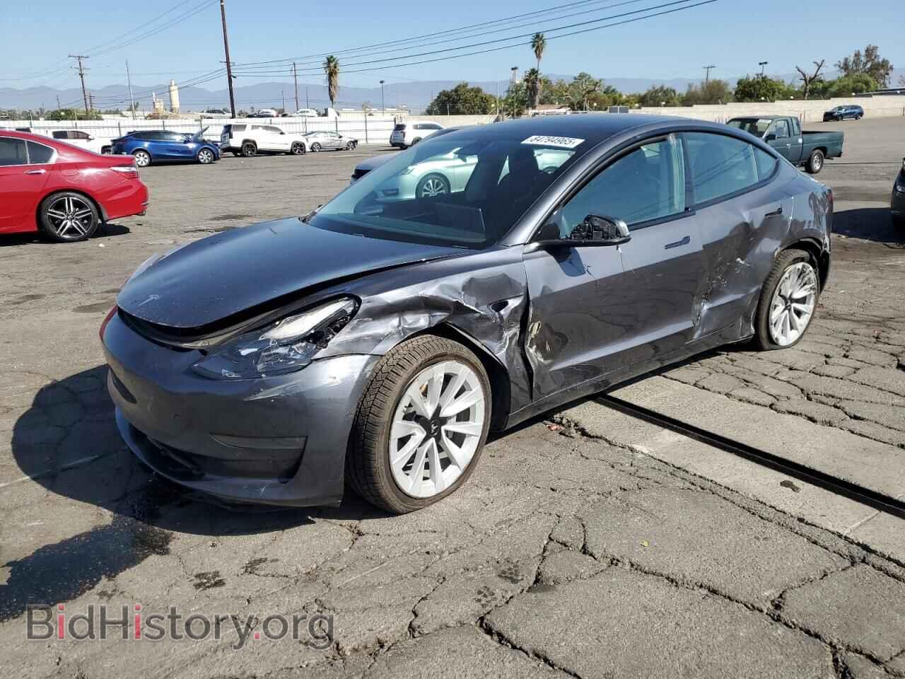 Photo 5YJ3E1EBXMF001257 - TESLA MODEL 3 2021