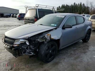 2013 Dodge AVENGER SE, серебристый — VIN 1C3CDZAB3DN625513, Copart