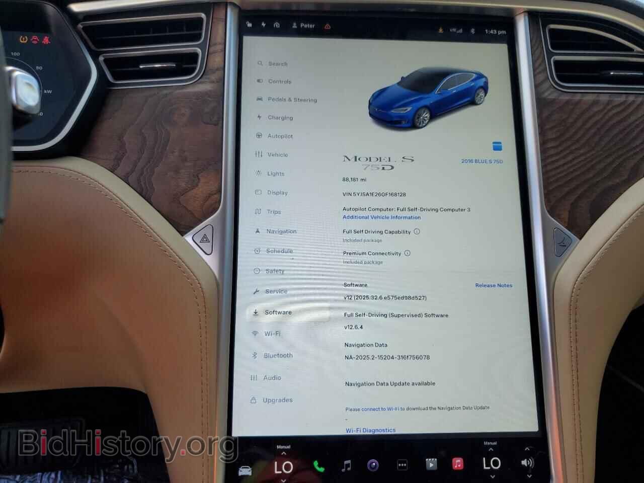 2016 TESLA MODEL S - VIN: 5YJSA1E26GF168128 - Фото 9