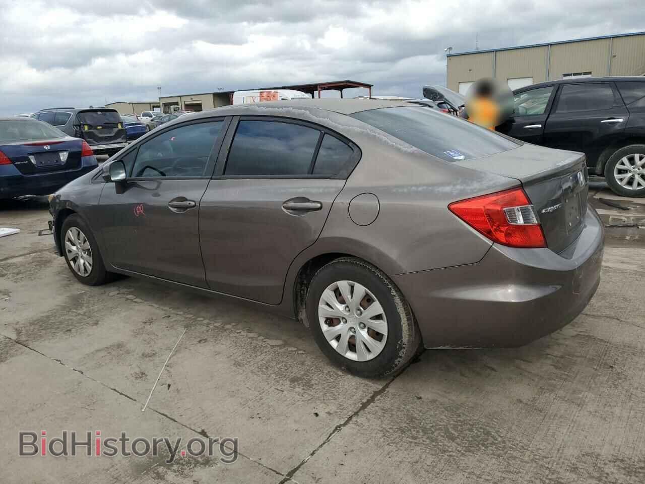 2012 HONDA CIVIC - VIN: 2HGFB2F52CH570067 - Фото 2