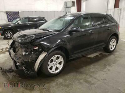 2014 Ford EDGE SEL, черный — VIN 2FMDK4JC7EBB86889, Copart