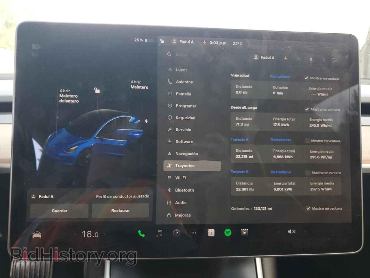 2018 TESLA MODEL 3 - VIN: 5YJ3E1EA5JF161050 - Фото 9