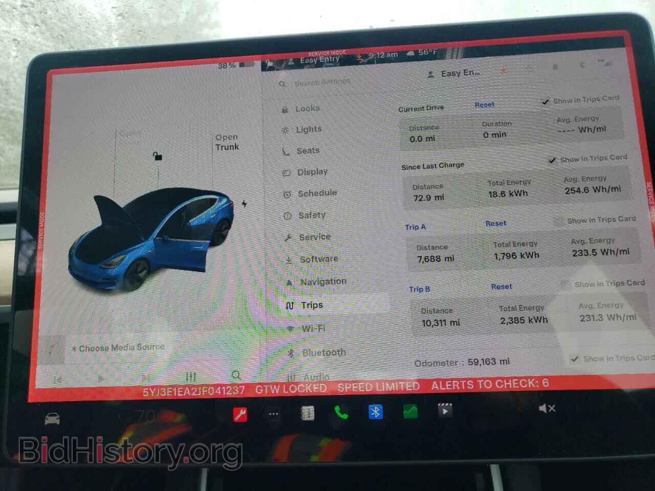 2018 TESLA MODEL 3 - VIN: 5YJ3E1EA2JF041237 - Photo 9