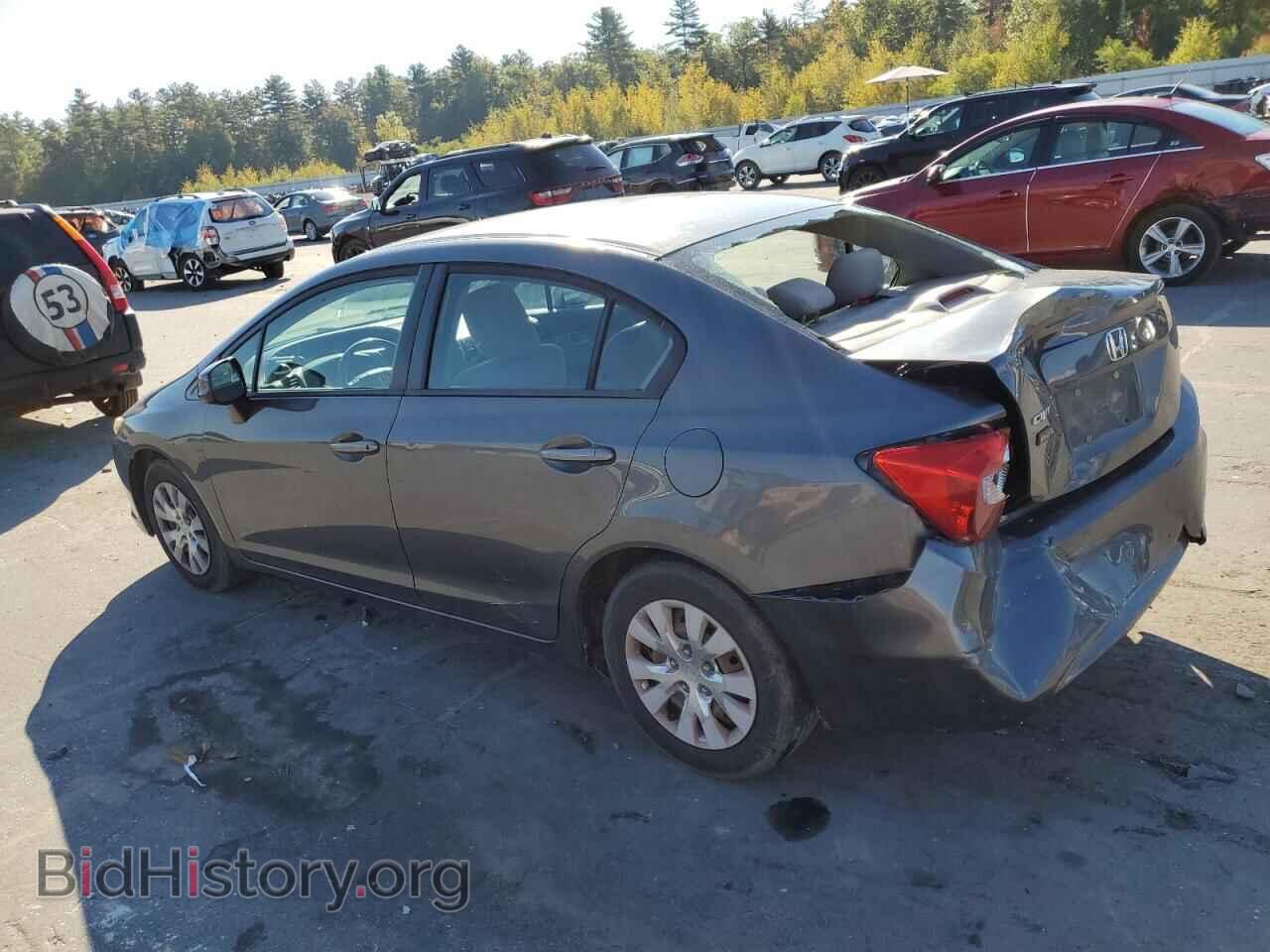 2012 HONDA CIVIC - VIN: 2HGFB2F55CH332763 - Фото 2