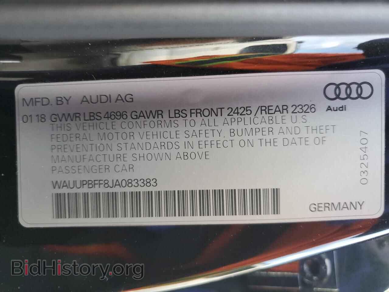 2018 AUDI A3 - VIN: WAUUPBFF8JA083383 - Фото 12