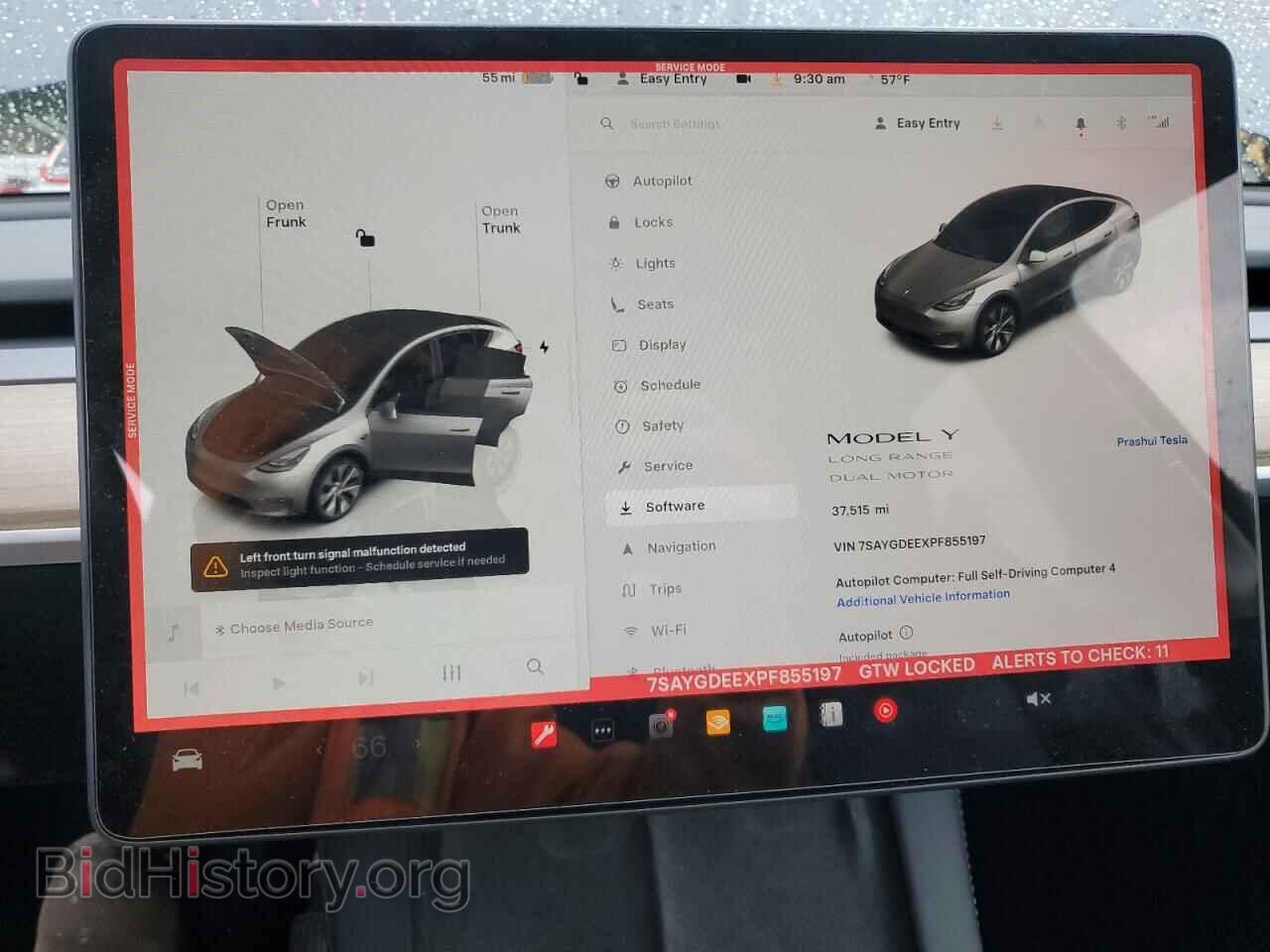 2023 TESLA MODEL Y - VIN: 7SAYGDEEXPF855197 - Фото 9