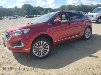 2024 Ford EDGE Titanium, red — VIN 2FMPK4K93RBA62155, Copart