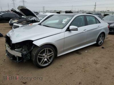 2014 Mercedes-Benz E-CLASS 350 4MATIC, серебристый — VIN WDDHF8JB1EB016855, Copart