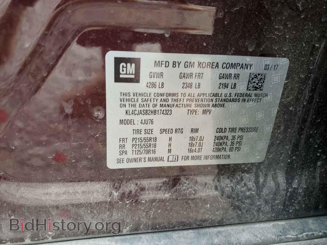 2017 BUICK ENCORE - VIN: KL4CJASB2HB174323 - Photo 13