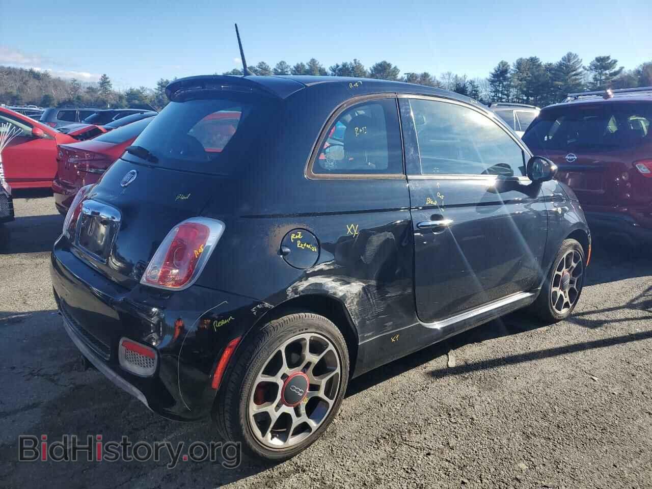 2015 FIAT 500 - VIN: 3C3CFFBRXFT612507 - Фото 3
