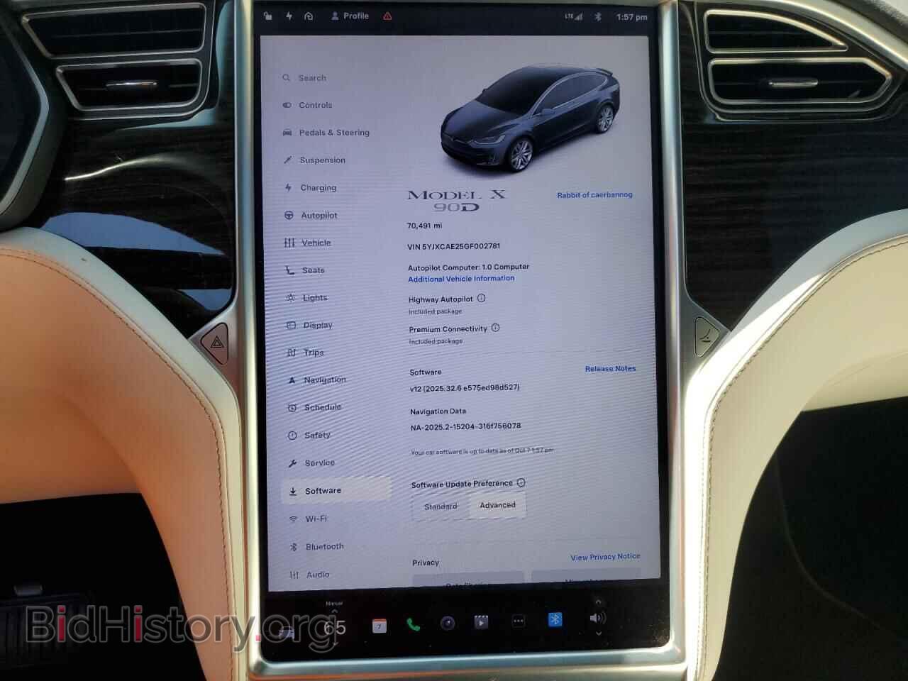 2016 TESLA MODEL X - VIN: 5YJXCAE25GF002781 - Photo 9