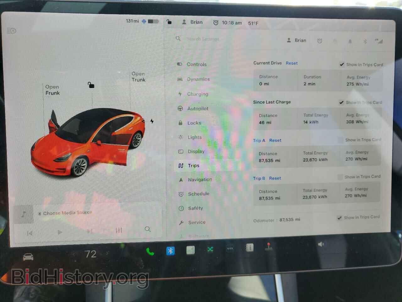 2019 TESLA MODEL 3 - VIN: 5YJ3E1EB5KF434045 - Фото 9